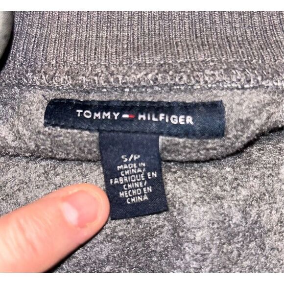 Tommy Hilfiger Gray Women’s Fleece Full Zip Jacket Size Small - Picture 4 of 5